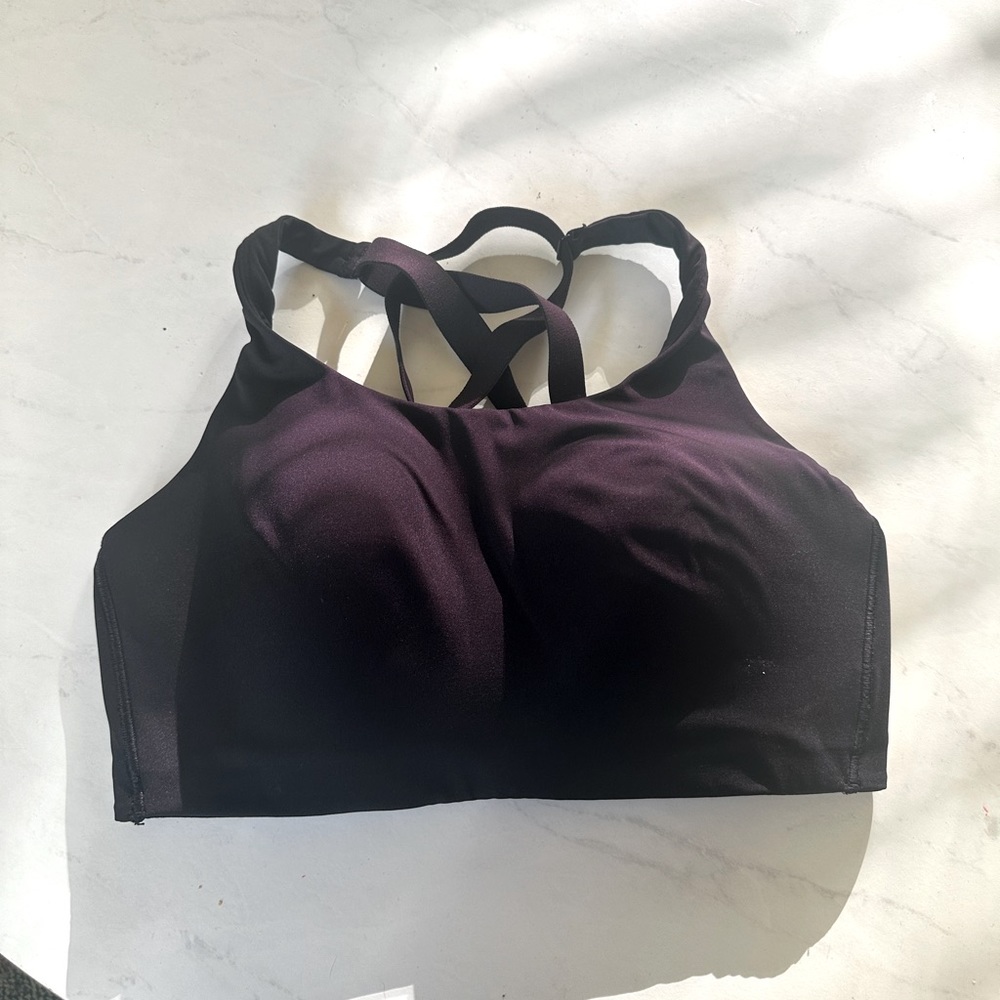Black Lululemon sports bra. EUC. 36D